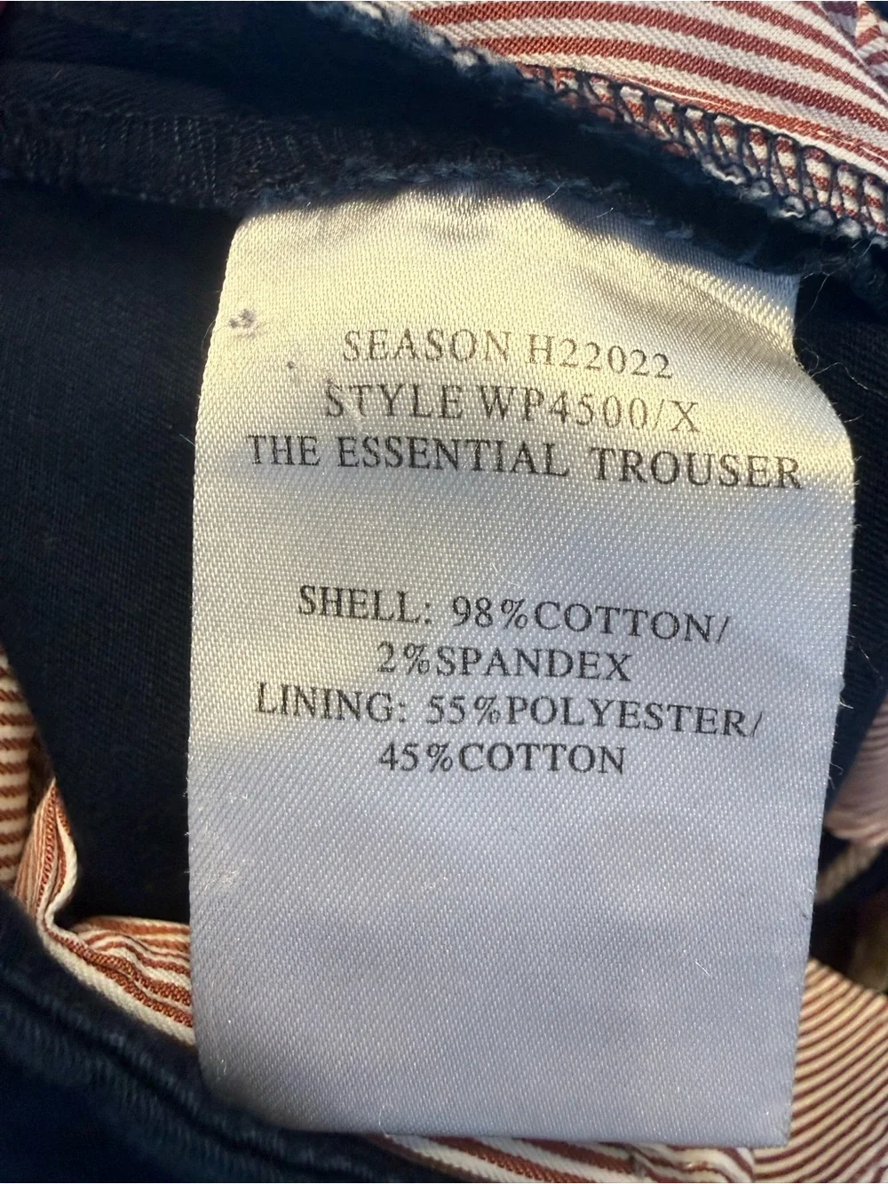 Wildfang The Essential Trouser Navy Blue Women’s Size 10 - Picture 8 of 13